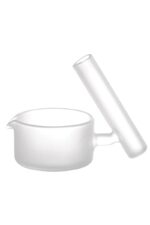 Cockle Glasschale, sandgestrahlt, mit Ablage für Dabber