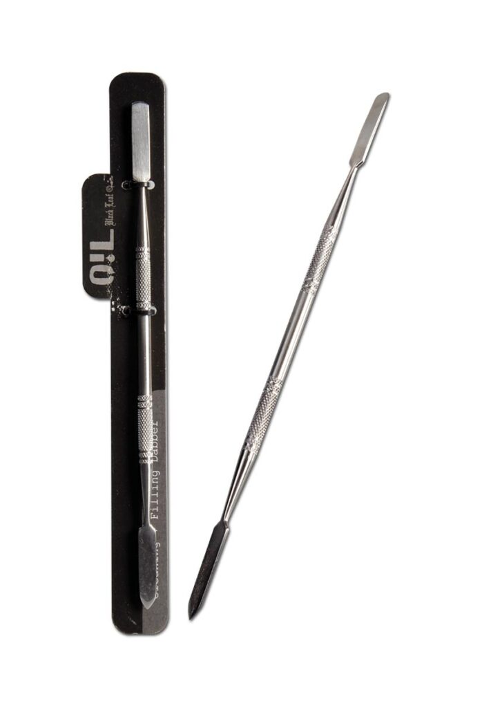 Oil Black Leaf Edelstahl Werkzeug Loeffel und Schaber