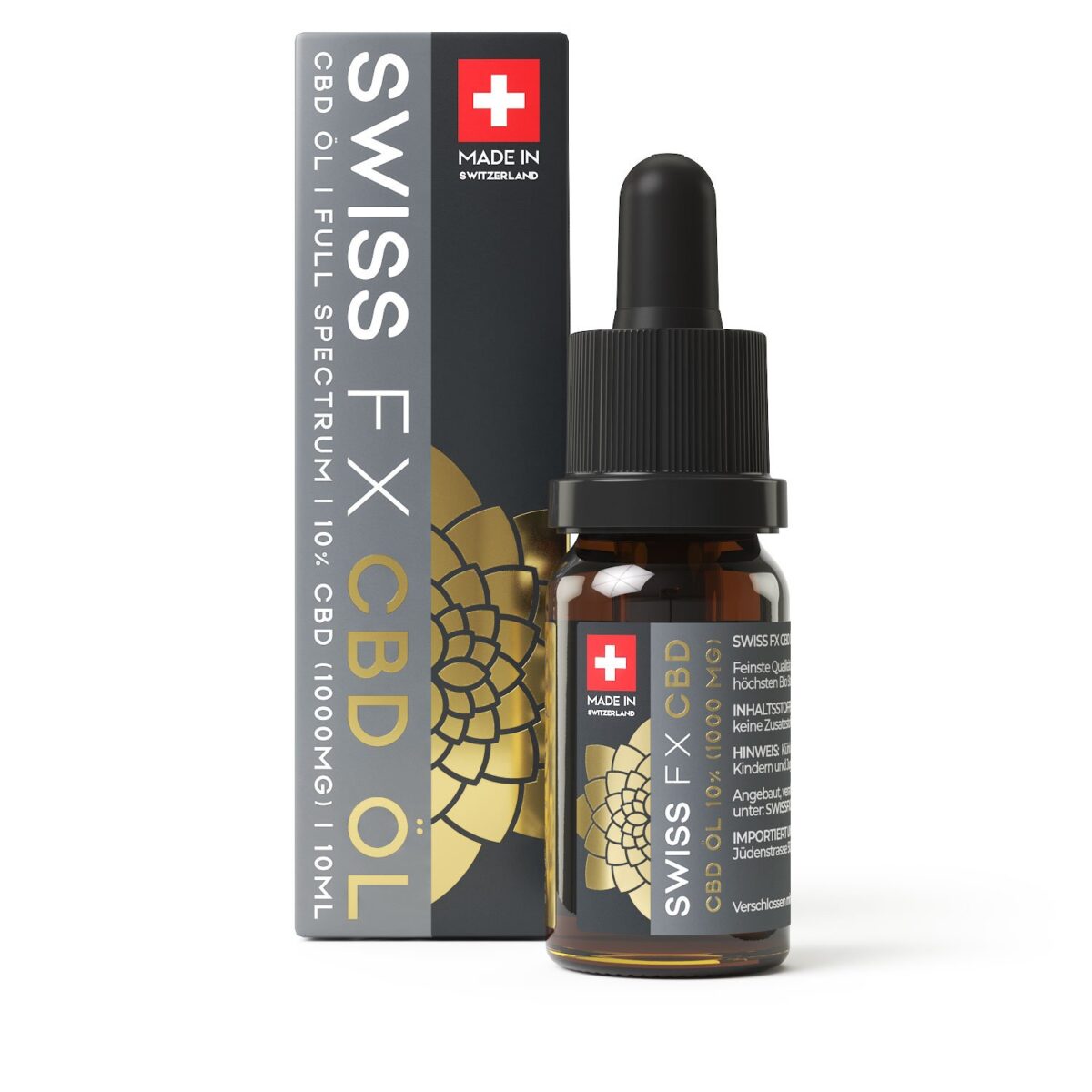 SWISS FX CBD Öl 10% 1000 mg 10ml – Bild 1