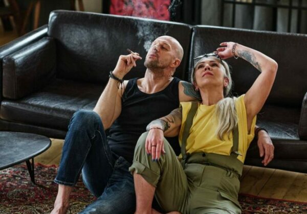 Smoking Cannabis In Living Room