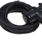 Gartensteckdose für Außen, 3-fach IP44, 5m Zuleitung