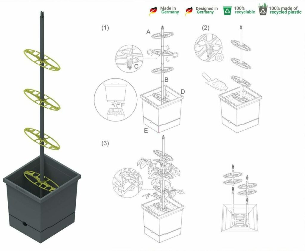 Tomatentopf Chilitopf mit Selbstbewaesserung Rankhilfe kaufen e1711469572599