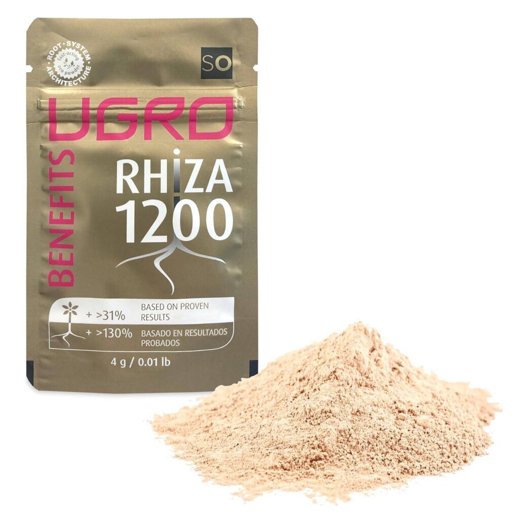 UGro BENEFITS Rhiza1200 Bewurzelungspulver 4g Mykorrhiza die das Wachstum anregen und die Pflanzenernaehrung verbessern. Fuer eine schnelle Wurzelentwicklung