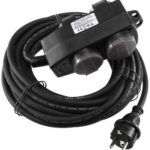 Werkstatt-Steckdose, 4-fach IP44, mit Aufhänger, 10m Zuleitung