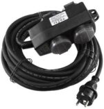 Werkstatt-Steckdose, 4-fach IP44, mit Aufhänger, 10m Zuleitung