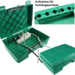 Wetterfeste Garten-Kabelbox, IP55 verschließbar, 35x24x12cm, grün