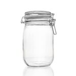 Drahtbügelglas 1140 ml mit weißem Gummiring