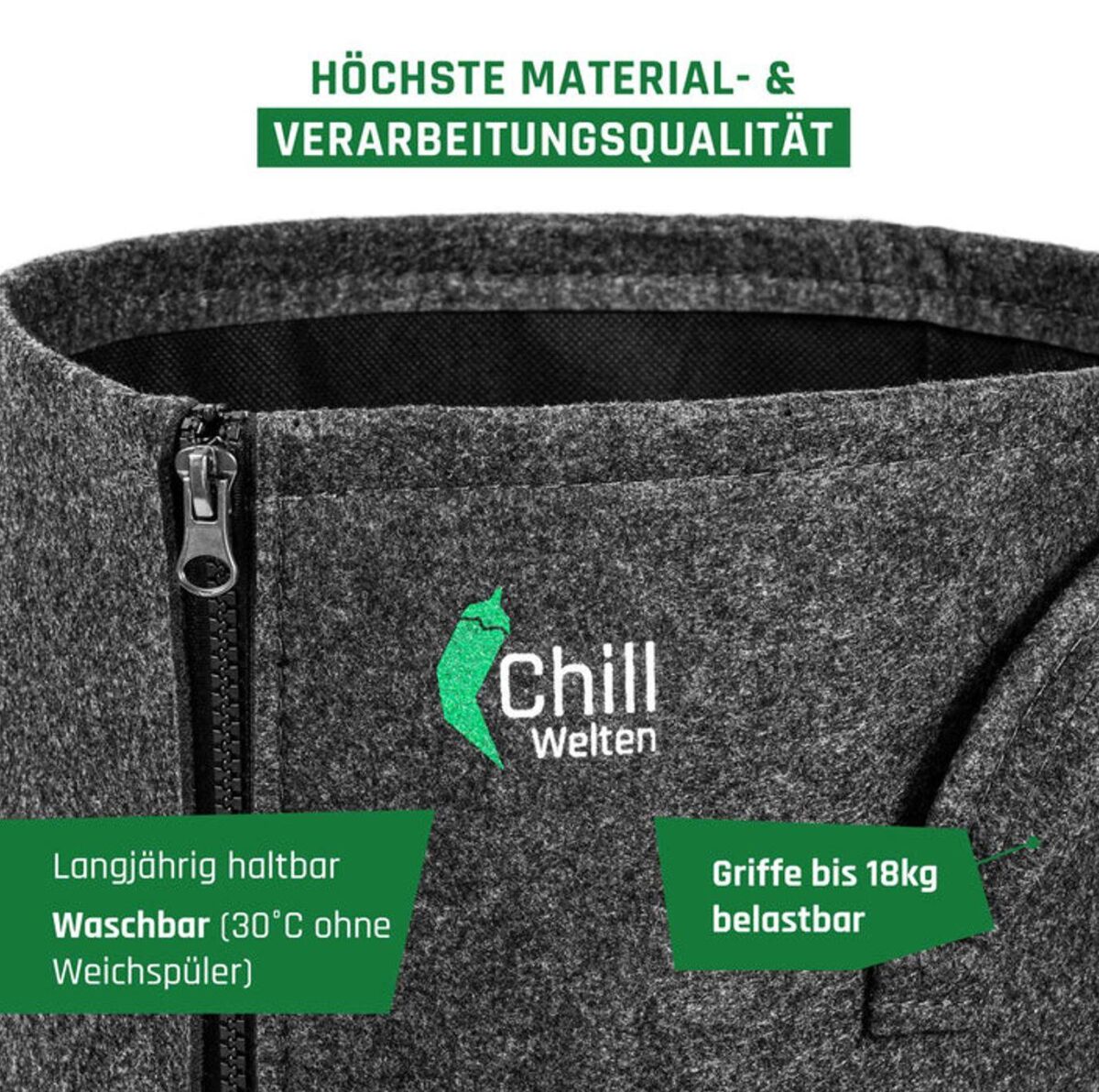 15 Liter Stofftopf für maximalen Ertrag, mit Reißverschluss – Bild 6